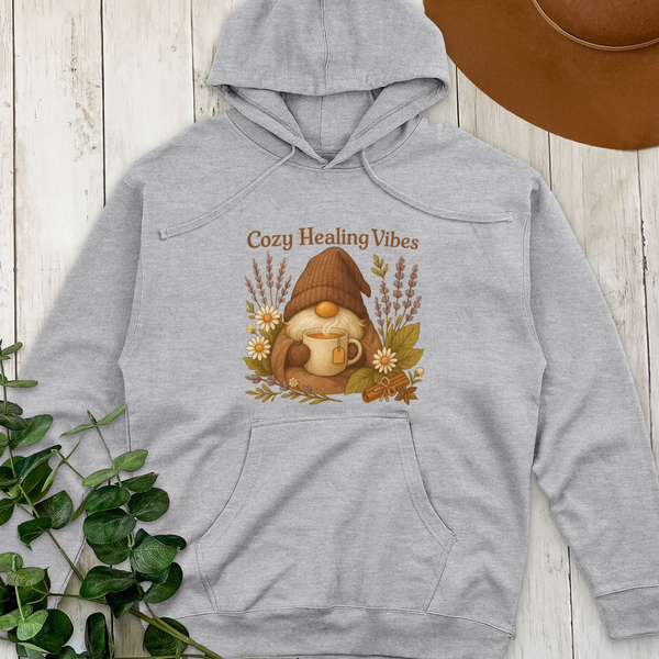 Cozy Healing Vibes Midweight Hooded Sweatshirt