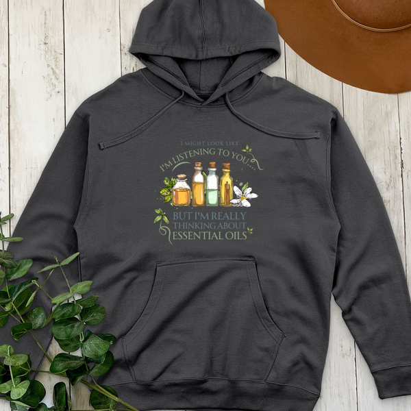 I Might Look Oils Midweight Hooded Sweatshirt