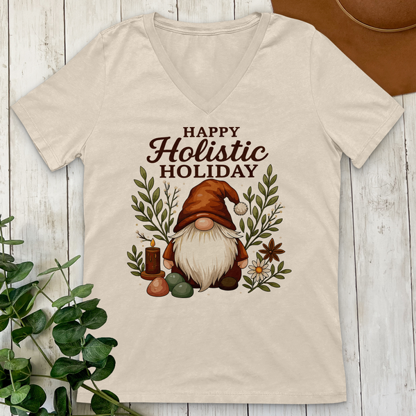 Happy Holistic Holiday V-Neck