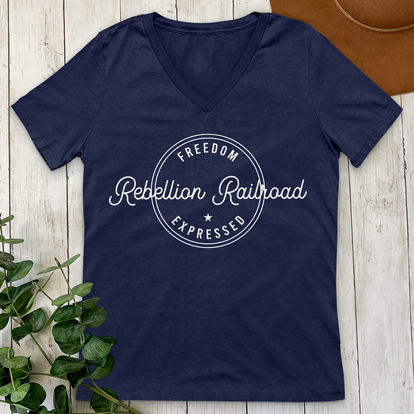 Rebellion Railroad V-Neck