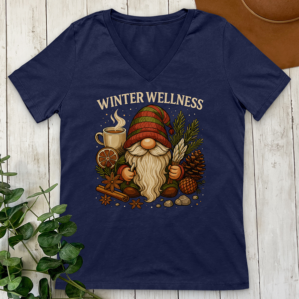 Winter Wellness Gnome V-Neck