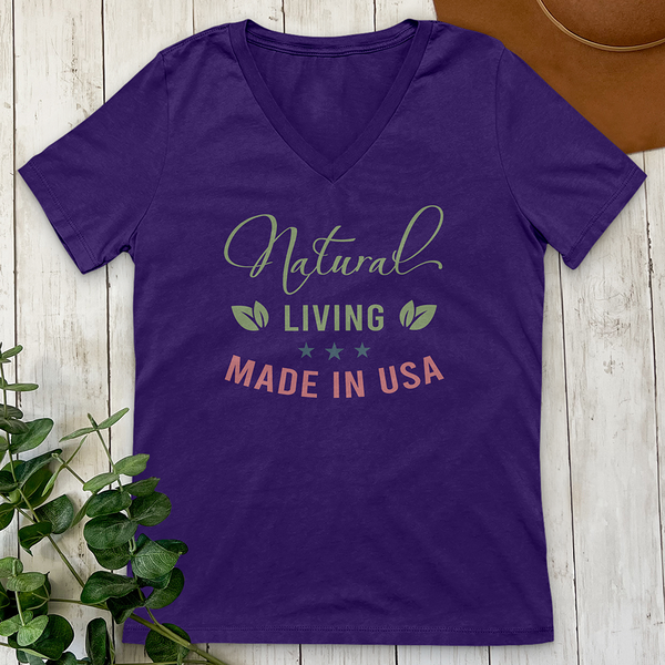 Natural Living Made in USA V-Neck