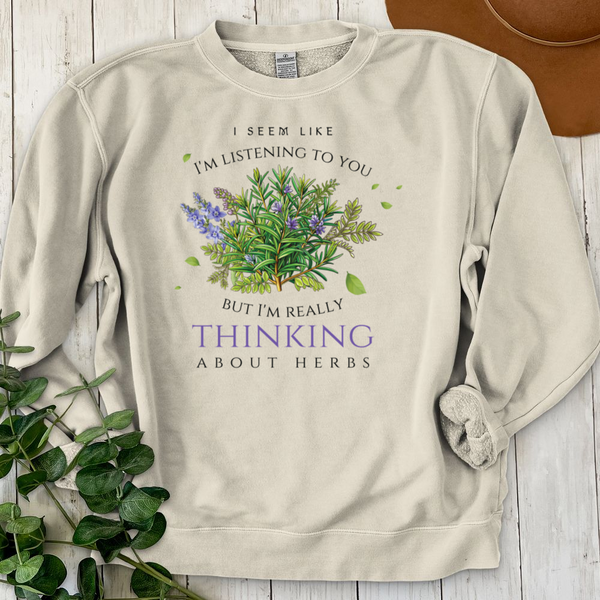 Thinking About Herbs Crewneck