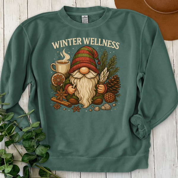 Winter Wellness Gnome Crewneck