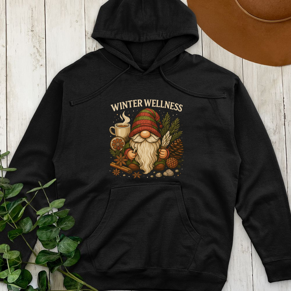Winter Wellness Gnome Midweight Hooded Sweatshirt